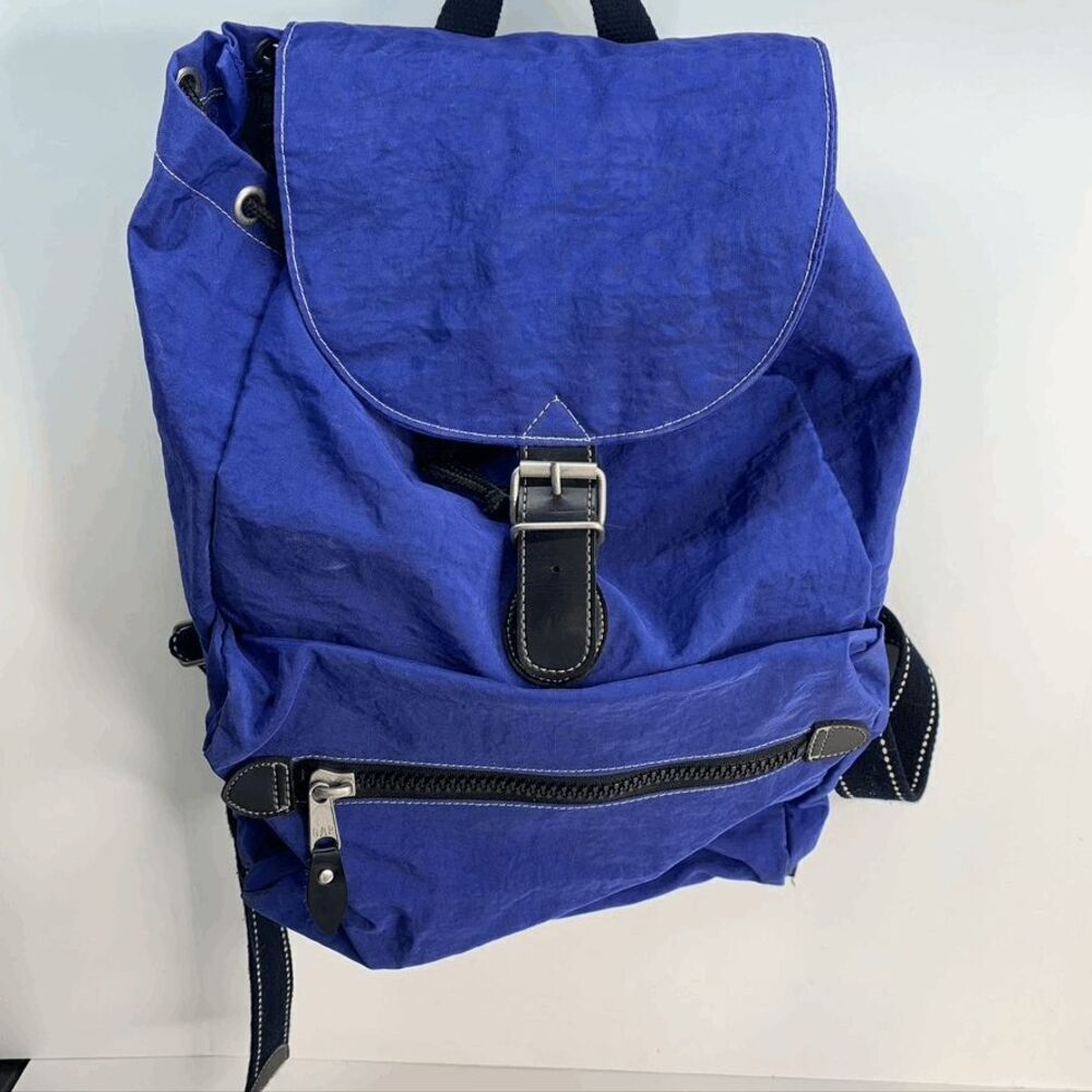 Y2K Gap Blue Backpack Nylon Travel Sports.